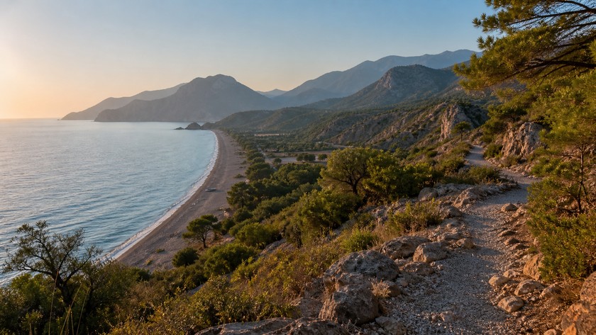 Çıralı sahili ve Yanartaş rotası