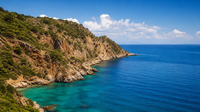 Alanya kıyısı ve Damlataş Plajı çevresi