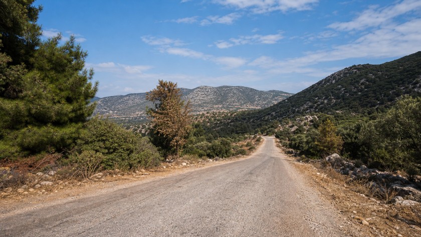 Demre'nin batısından Istlada çevresine uzanan kırsal rota