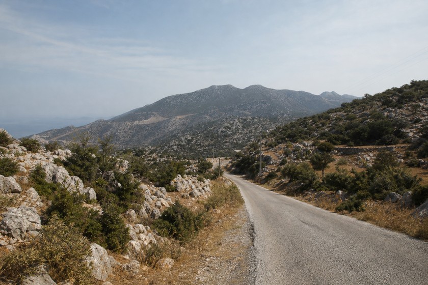 Kaş'ın iç kesimlerine uzanan İsinda rota görünümü