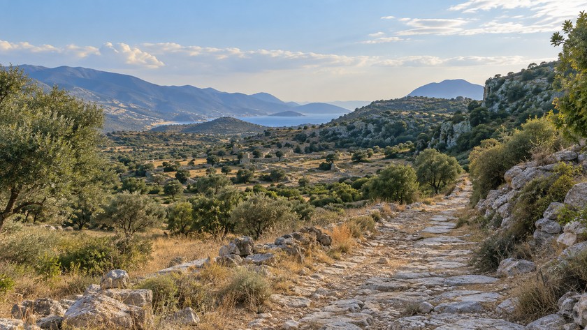 Demre Eğridere antik rota manzarası