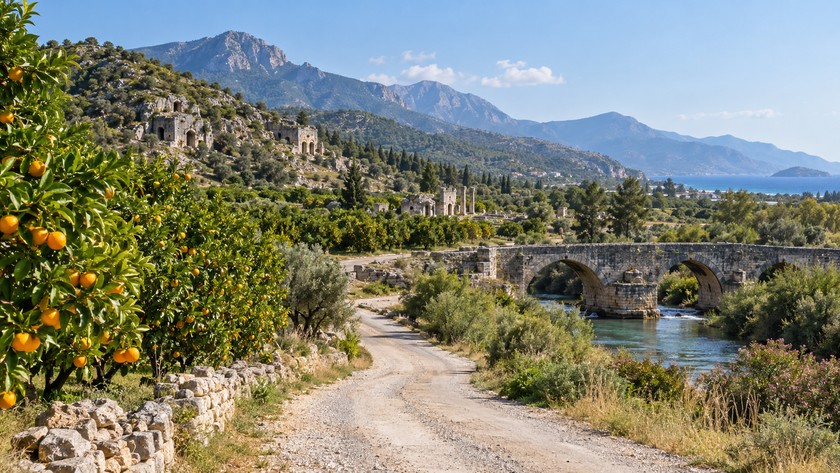 Finike Kırkgöz Köprüsü yaklaşım rotası