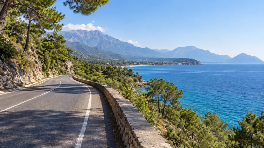 Kemer Çamyuva Plajı sahil rotası