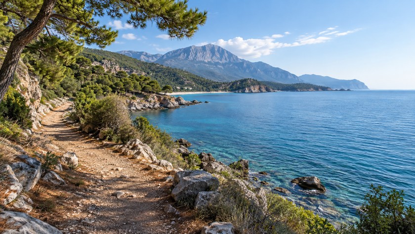 Kemer Kiriş sahil rotası