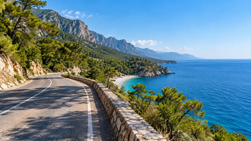 Kemer Beldibi Plajı sahil rotası